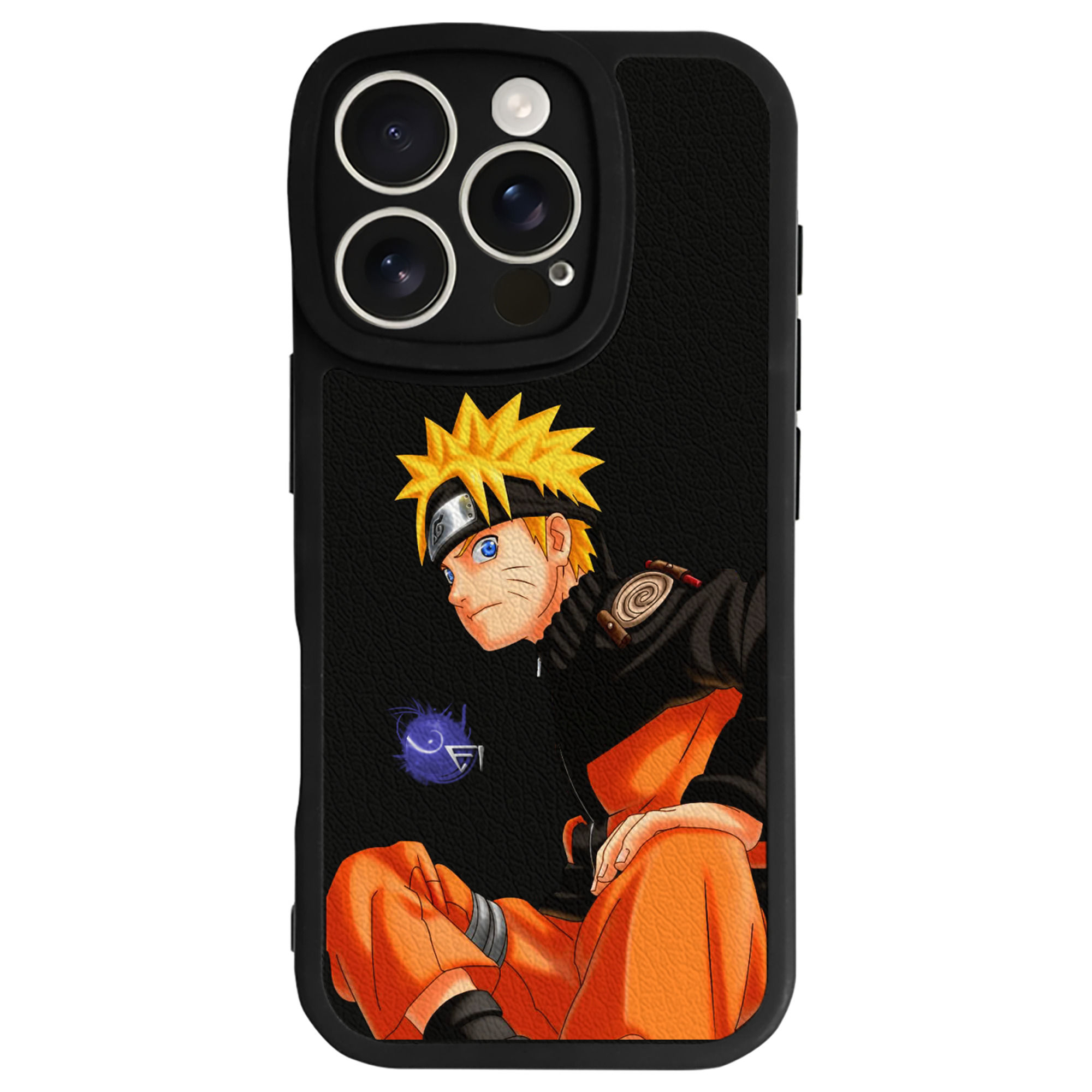 （画像用） NARUTO -ナルト- うずまき ナルト Uzumaki Naruto 【iPhone 16シリーズ対応】シリコンスマホケース（レザー調） 材質：シリコン